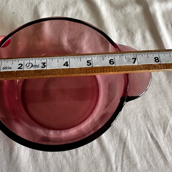 CORNING VISION USA CRANBERRY 1Q CASSEROLE 1174 - Picture 8 of 8